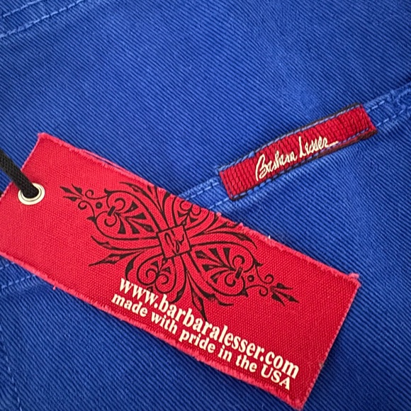 Vintage Barbara Lesser Denim Tote in a Gorgeous French Blue. EUC - Picture 2 of 3